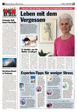 Ein gutes Leben mit Demenz - Cornelius Weiß, Artikel Münchner TZ: Leben mit dem Vergessen